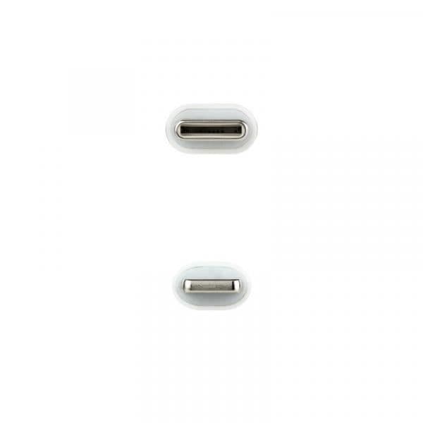 USB-kabel - Nanocable - 10.10.0600 - 0,5 m - Lightning - USB C - Vit