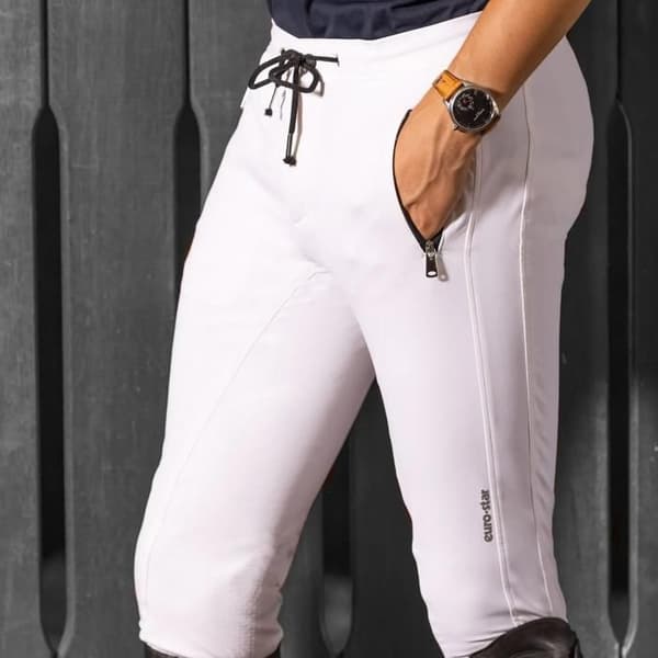 Euro-Star Athleisuremen full grip ridbyxor - vit