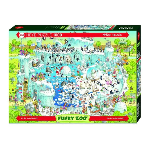 Pussel 1000 bitar: Zoo, polar habitat