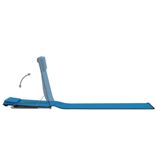 Set med 2 vikbara strandmattor - Blå - 160 x 53 x 47 cm