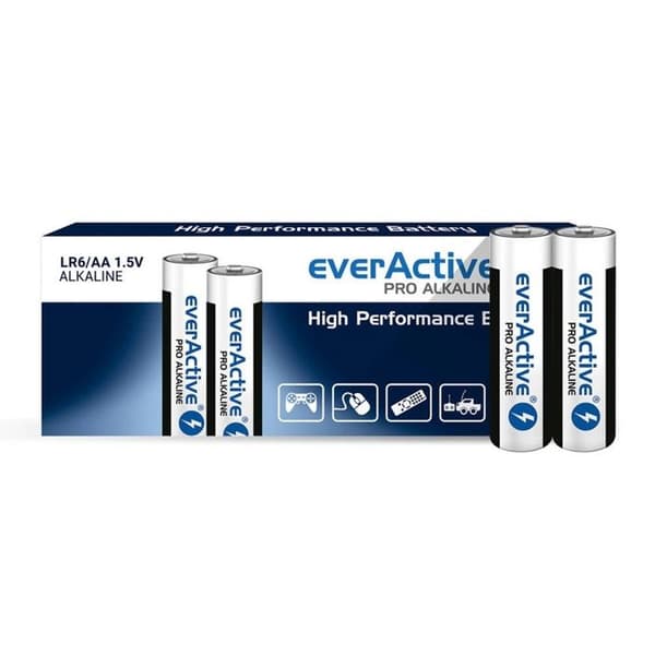 10 EverActive Pro LR6 / AA alkaliska batterier