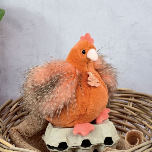 HO3161 kycklingar liten modell orange