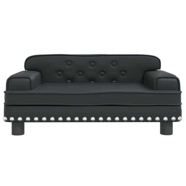 Svart barnsoffa 70x45x30 cm i konstläder