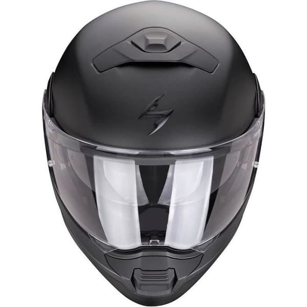 Scorpion Exo-930 Evo Solid ECE 22-05 modulär motorcykelhjälm - svart/pärla/matt - 3XL