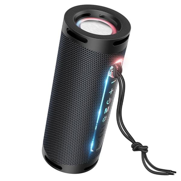 Bärbar Bluetooth-högtalare - HOCO - Dazzling Pulse (HC9) - Bluetooth 5.1 - 10W (2x5W) - LED-ljus