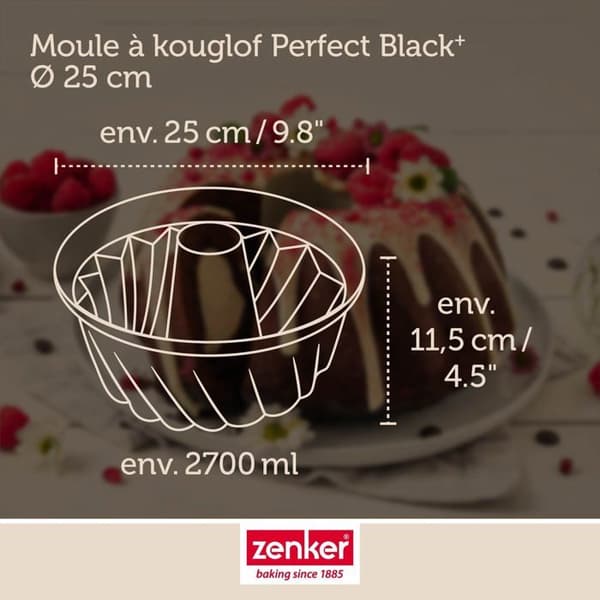 Kouglofform 25 cm Zenker PerfectBack+