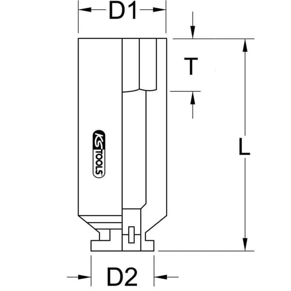 KS Tools 515.1814 Slagnöt 39 mm
