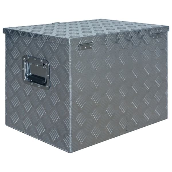 vidaXL Aluminiumlåda 610x430x455 mm Silver
