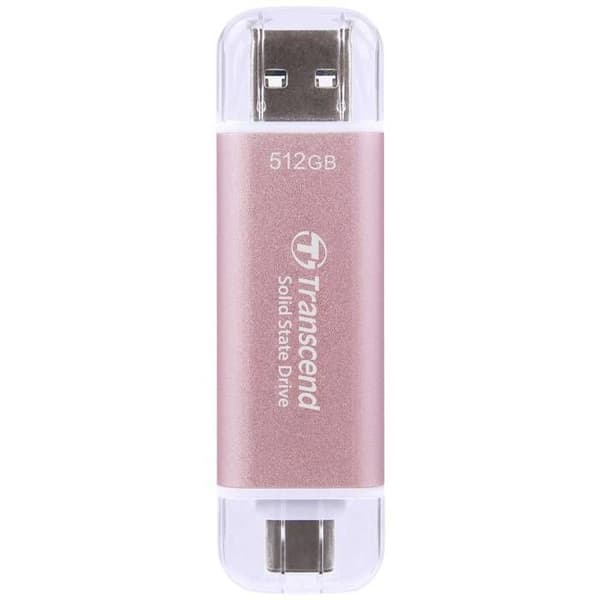 Transcend 512 GB USB-C® (USB 3.2 Gen 2) SSD-klivans TS512GESD310P