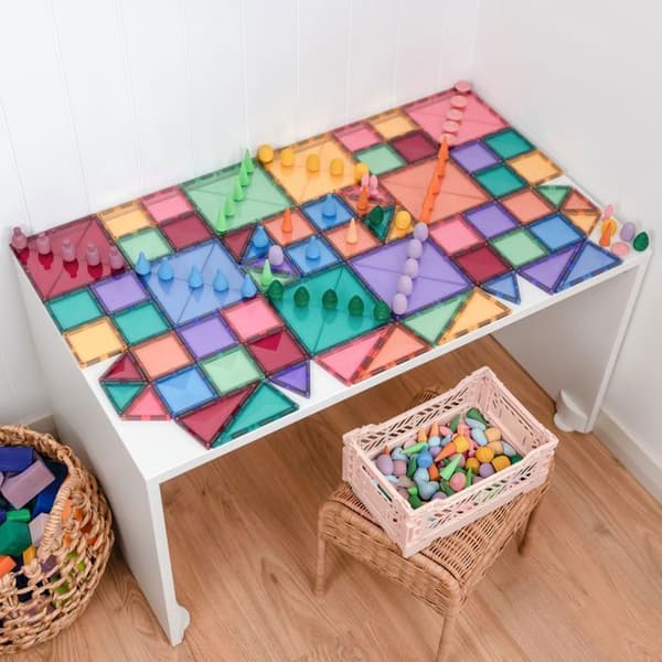 CONNETIX Byggplattor Magnetiska Pastell Startpaket, 64 Bitar