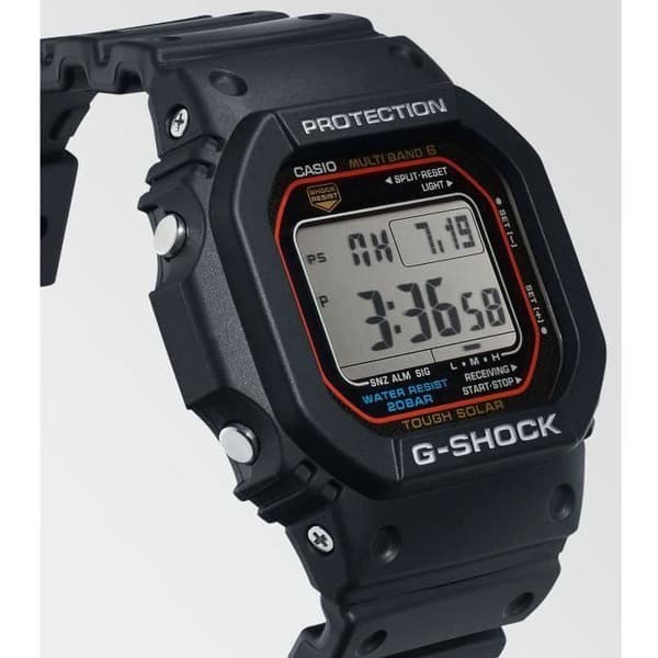 Klocka - CASIO - G-Shock The Origin - Solfunktion - Stöttålig - Herrsvart