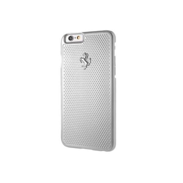 Hårdskal - FERRARI - FEPEHCP6SI - iPhone 6/6S - Perforerad aluminium - Silver