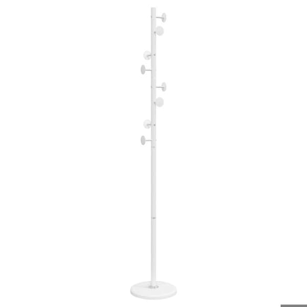 Kappställ - VIDAXL - Vit - 175 cm - Metall - Inomhus
