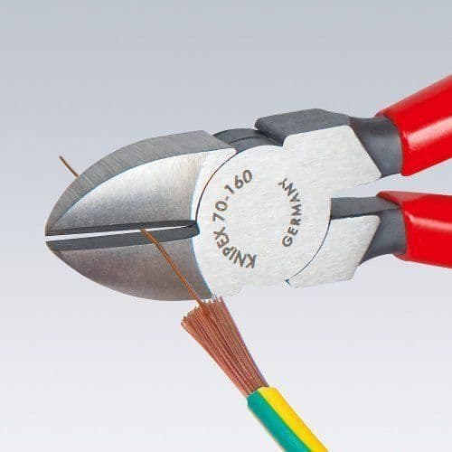 Sidoklipptång - Knipex - 70 01 110 - Röd - 115 mm - Premiummaterial