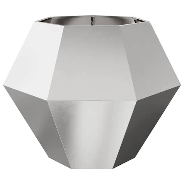 vidaXL Blomlåda Silver 100 x 100 x 80 cm Rostfritt stål 884032