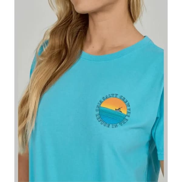 T-shirt dam Salty Crew Sunset B.T