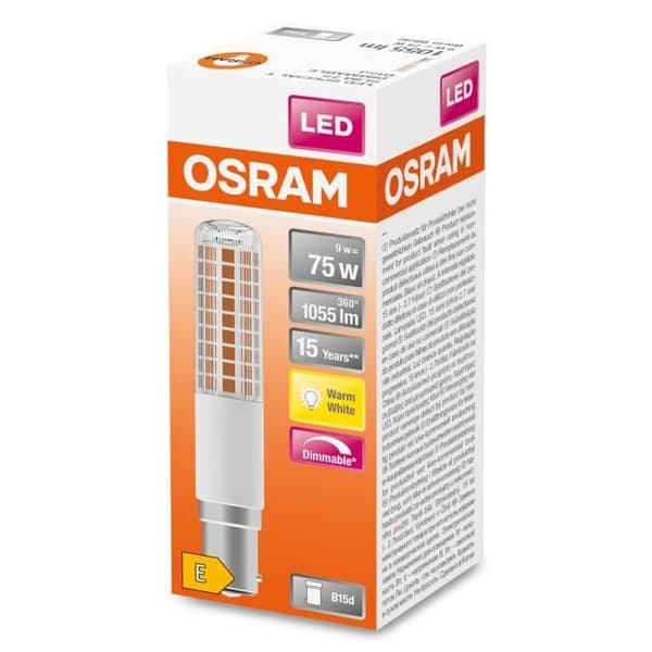 Lampe LED - OSRAM - SPECIAL T SLIM DIM - 9 W - Varmvit - Dimbar