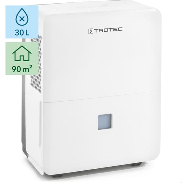 Avfuktare TROTEC TTK 96 E - max. 30 l/dag - 2 hastigheter - Vit