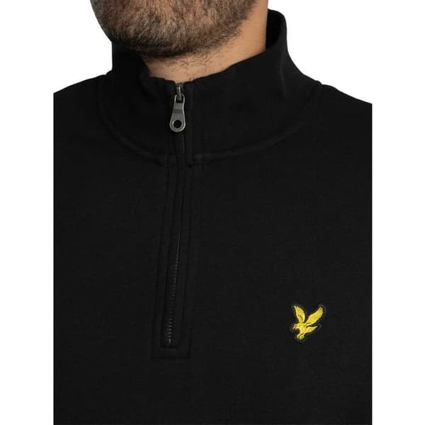 Sweatshirt Bouclé Med Kvart Zip - Lyle & Scott