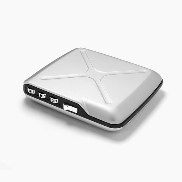 ÖGON DESIGN - KOD Plånbok | Silver - Silverplånbok i anodiserad aluminium
