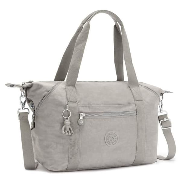 Axelväska - Kipling - Basic Eyes Wide Open Art Tote - Grå - 35x28x19 cm - 410 g