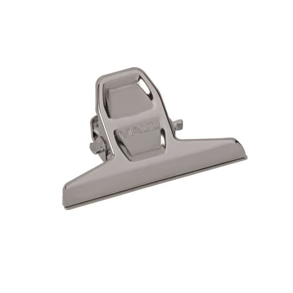 Brevklämma - MAUL - 55 mm - Förpackning med 2 - Ljus silver - Professionell