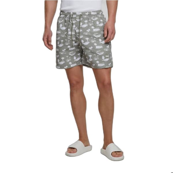Urban Classics mönster badshorts