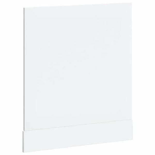 vidaXL Diskmaskinpanel Lucca vit glänsande ingenjörsträ 853899
