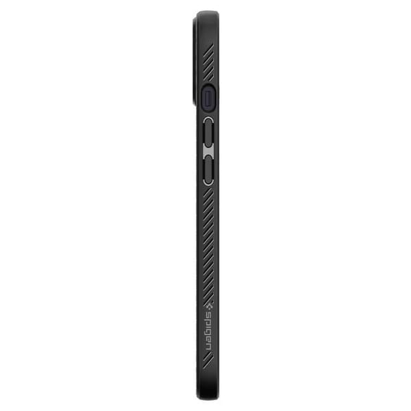 Fodral - Spigen - iPhone 13 Mini - Mjuk - Svart - Syntet - Matt