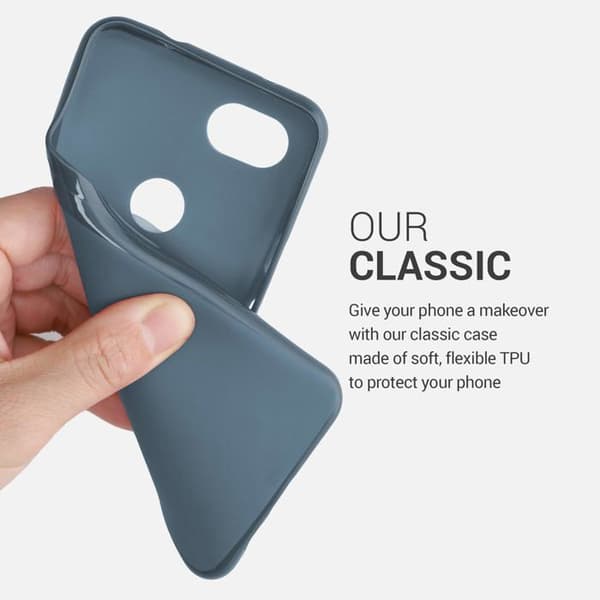 Kwmobile TPU-skal blå för Google Pixel 3a – Stötsäker, halkfri, helskydd
