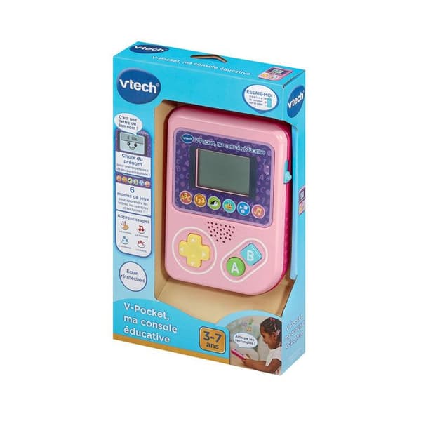 VTECH - V-POCKET, MIN UTBILDNINGSKONSOL ROSA - Rosa