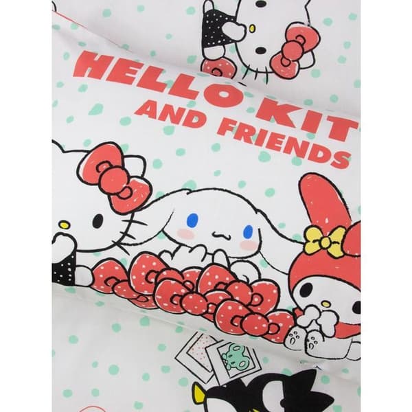 Sällsynt set av påslakan och kuddfodral Hello Kitty