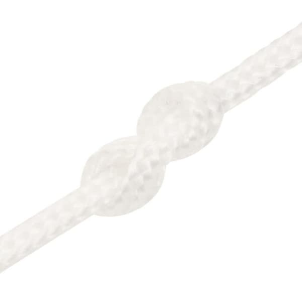 152532 vidaXL Båtrep Komplett Vit 2 mm 250 m Polypropen