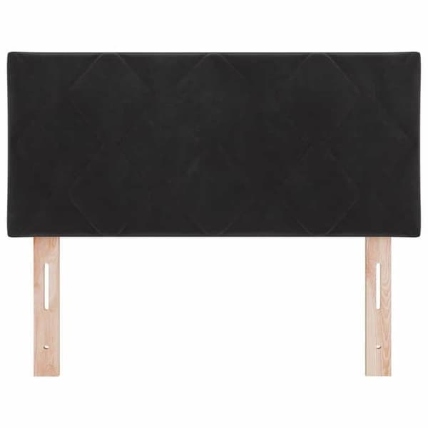 vidaXL Sänggavel Svart 90 cm Sammet 42007224