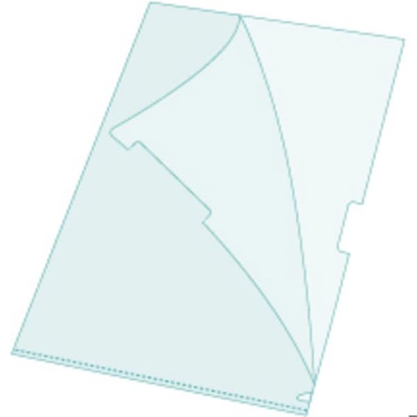Fickmappar - Kristall - A5 - 100 enheter - Slät polypropen - Rivstarka