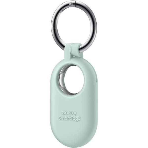 Silikonfodral - Samsung - SmartTag2 - Mintgrön - Mjuk - Integrerad karbin