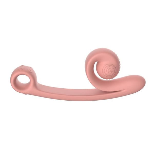 Snail Vibe Curve Double Vibrator - Peach Pink