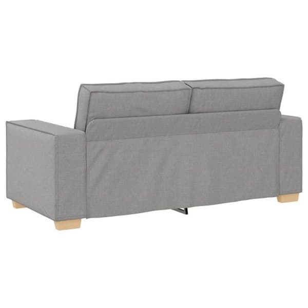 Soffa 2 platser - Molngrå - Tyg 100% polyester - Modern stil - Mjuk komfort