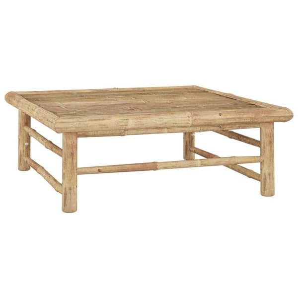 Trädgårdsmöbler - vidaXL - 3 st - Bambu - Mörkgrå kuddar - Modulär och elegant
