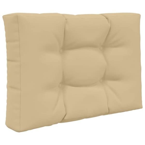 vidaXL Utomhussoffkudde 2 st Beige Polyester, Modern skumkudde för utomhus 900730