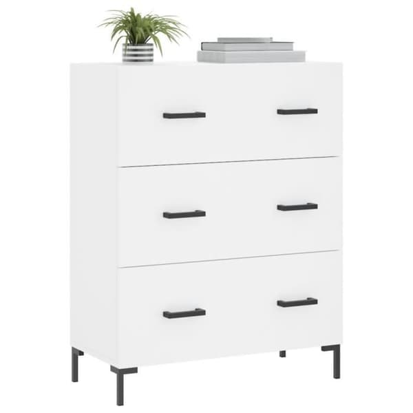 vidaXL Skänk Vit 69,5x34x90 cm Konstruerat trä 827852
