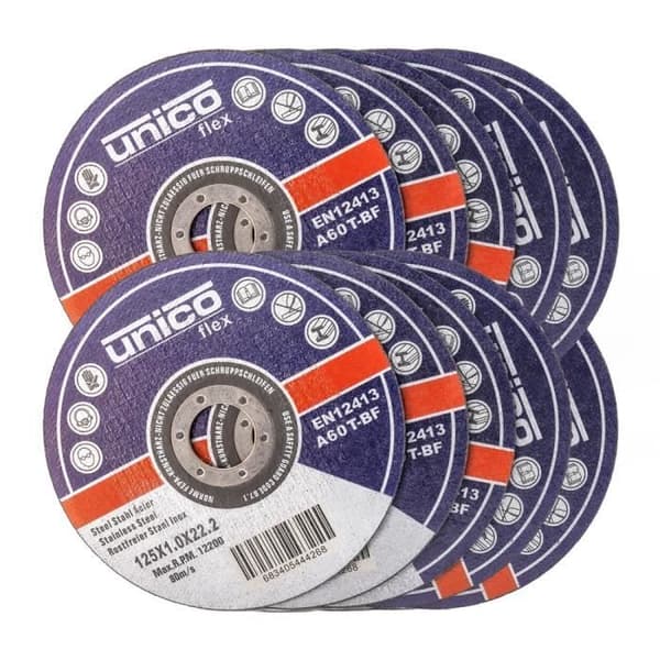 10x IPOTOOLS skärskivor – Flexskiva 125mm