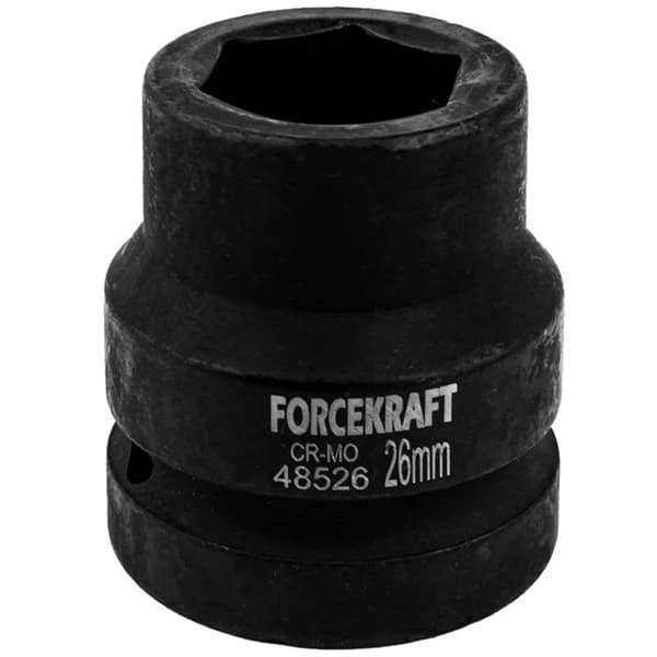 Slagsocket FORCEKRAFT 1" 26 mm 6-kant