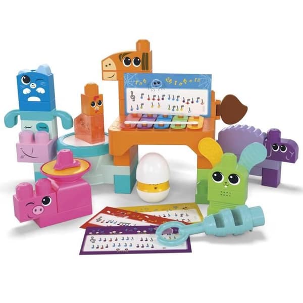 MEGA BLOKS-The Farm Musicians-Sensorisk leksak (45 st) HPB46