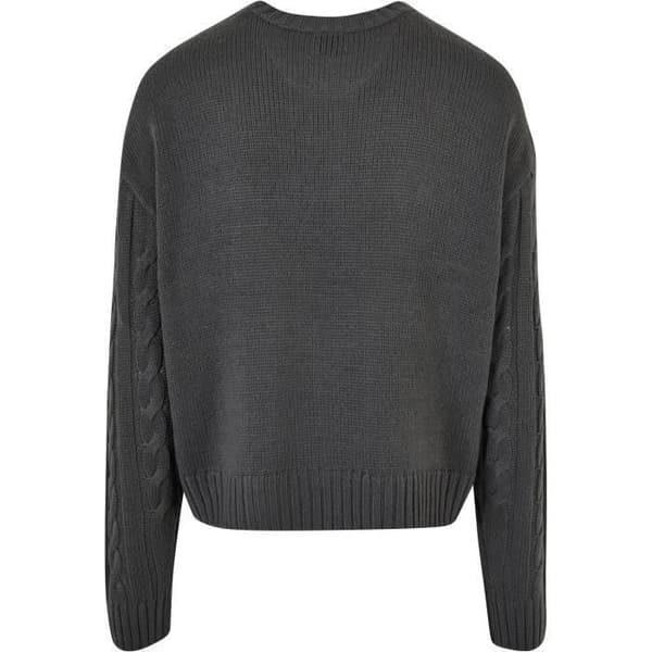 Pull - URBAN CLASSICS - Boxy - Svart - Rund hals - 100% akryl