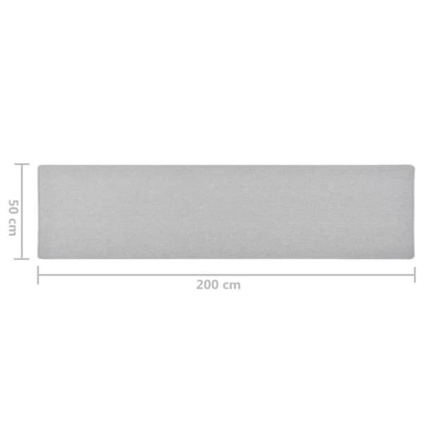 vidaXL Hallmatta Ljusgrå 50x200 cm