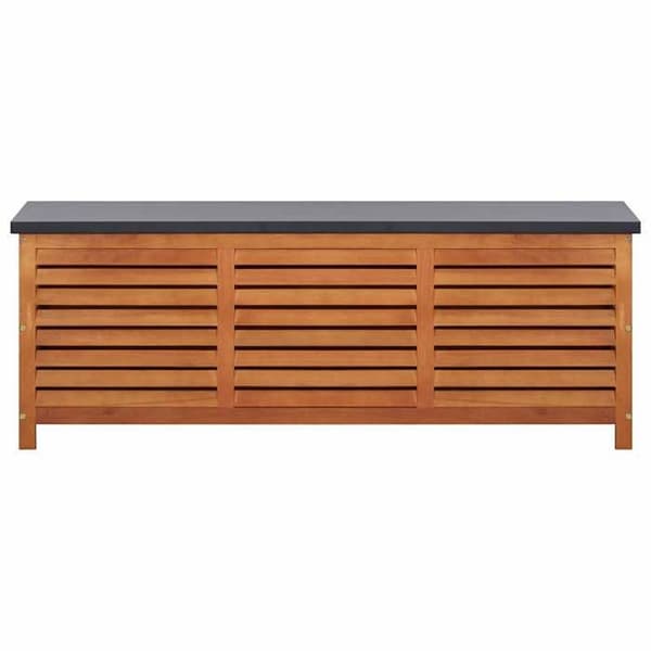 vidaXL Trädgårdsförvaringslåda 150x50x55 cm Solid Eucalyptus
