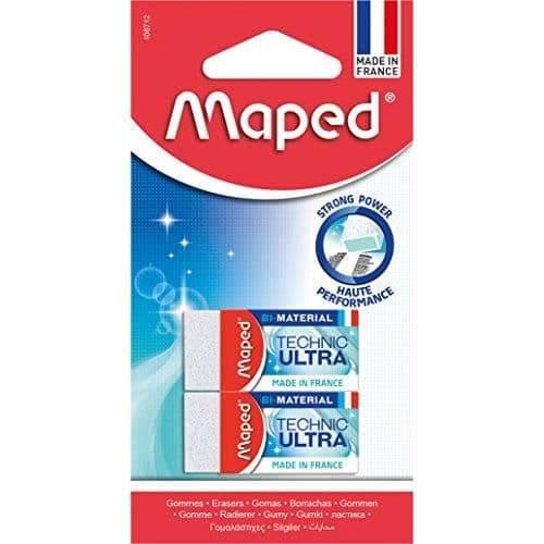 Gummis - MAPED - Technic Ultra Mini - Vit - Blandad - Studie