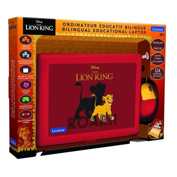 Bilingual educational laptop Lejonkungen (FR/EN)