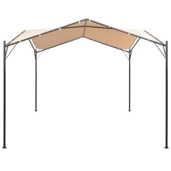 vidaXL Tälttält 4 x 4 m Stål Beige